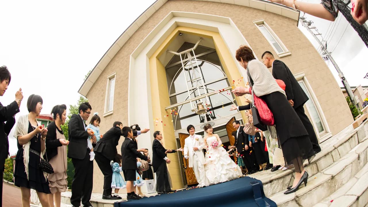 チャペル ウェディングの様子